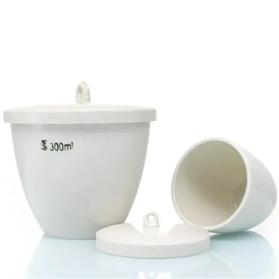 Laboratory Tall Form 5ml 10ml 15ml 20ml 25ml 30ml Ceramic Porcelain Crucible with Lid